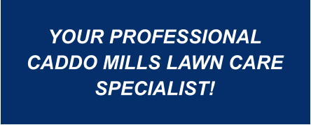 YOUR PROFESSIONAL CADDO MILLS LAWN CARE SPECIALIST!